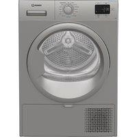Indesit C YD 92D SS UK 9Kg Heat Pump Tumble Dryer - Silver - A+ Rated, Silver