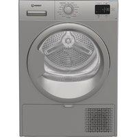 Indesit C YSD 82D SS UK 8Kg Heat Pump Tumble Dryer - Silver - A+ Rated, Silver