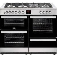 Belling 110cm Dual Fuel Range Cooker - Black - A/A Rated, Black