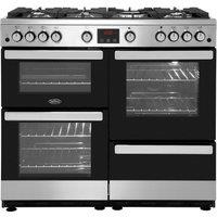 Belling CookcentreX100G 100cm Gas Range Cooker - Stainless Steel - A/A Rated, Stainless Steel