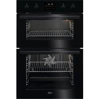 AEG 6000 SurroundCook DCB535060B Built In Electric Double Oven - Black - A/A Rated, Black