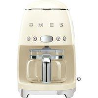Smeg 50's Retro DCF02CRUK Filter Coffee Machine with Timer - Cream, Cream