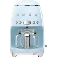 Smeg 50's Retro DCF02PBUK Filter Coffee Machine with Timer - Pastel Blue, Blue