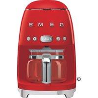 Smeg 50's Retro DCF02RDUK Filter Coffee Machine with Timer - Red, Red