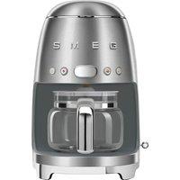 Smeg 50's Retro DCF02SSUK Filter Coffee Machine with Timer - Stainless Steel, Stainless Steel