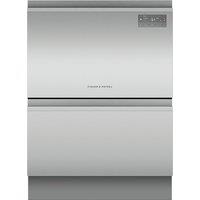 Fisher & Paykel Series 7 Double DishDrawer DD60D2HNX9 Wifi Connected Fully Integrated Standard Dishwasher - Stainless Steel Control Panel - E Rated, Stainless Steel