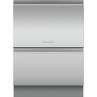 Fisher & Paykel Series 9 Double DishDrawer DD60D4HNX9 Wifi Connected Fully Integrated Standard Dishwasher - Stainless Steel Control Panel - E Rated, Stainless Steel