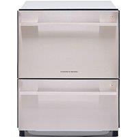 Fisher & Paykel Double DishDrawer DD60DDFHX9 Fully Integrated Standard Dishwasher - Stainless Steel Control Panel - E Rated, Stainless Steel