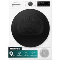 Hisense 1i Series DH1I900UWDCA 9Kg Heat Pump Tumble Dryer - White - A++ Rated, White