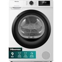Hisense 1 Series DH1Q902BW2 9Kg Heat Pump Tumble Dryer - White - A++ Rated, White