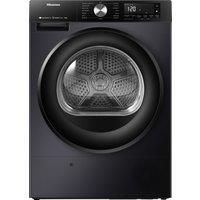 Hisense 3S Series DH3S902BB3 Wifi Connected 9Kg Heat Pump Tumble Dryer - Black - A+++ Rated, Black
