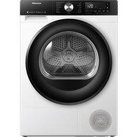 Hisense 3S Series DH3S902BWCC Wifi Connected 9Kg Heat Pump Tumble Dryer - White - A++ Rated, White
