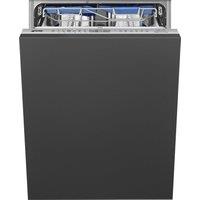 Smeg DI324AQ Fully Integrated Standard Dishwasher - Silver Control Panel with Sliding Door Fixing Kit - A Rated, Silver