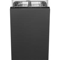 Smeg Universal DI4522D Fully Integrated Slimline Dishwasher - Black Control Panel - D Rated, Black