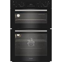 Indesit DII 10D B Built In Electric Double Oven - Black - A/A Rated, Black