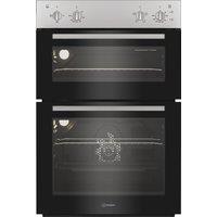 Indesit DII 10N S Built In Electric Double Oven - Silver - A/A Rated, Silver