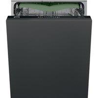 Smeg Universal DIL331C Fully Integrated Full Size Dishwasher - Black Control Panel - C Rated, Black