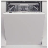 Indesit DIO3T131FEUK Fully Integrated Standard Dishwasher - White Control Panel with Fixed Door Fixing Kit - D Rated, White