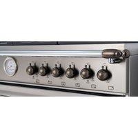 Bertazzoni Heritage Series 21 Piece Dcor set for Range and Hood - Black / Nickel, Black