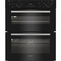 Indesit DUI 10D B Built Under Electric Double Oven - Black - A/A Rated, Black