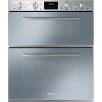 Smeg Cucina DUSF400S Built Under Electric Double Oven - Stainless Steel - A/B Rated, Stainless Steel