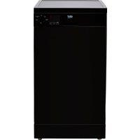 Beko DVS04020B Slimline Dishwasher - Black - E Rated, Black