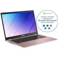 ASUS E410MA 14" Laptop - Intel Celeron, 64 GB eMMC - Pink - Microsoft 365 Personal 12-month sub