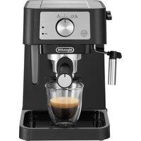 De'Longhi Stilosa Traditional Pump Espresso Coffee Machine - Black / Silver - EC260.BK, Black