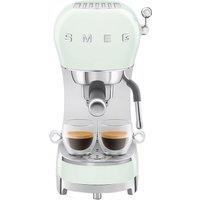 Smeg 50's Retro Espresso Coffee Machine - Pastel Green - ECF02PGUK, Green