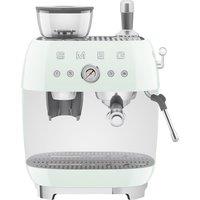 Smeg 50's Style Espresso Coffee Machine - Pastel Green - EGF03PGUK, Green