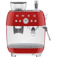 Smeg 50's Style Espresso Coffee Machine - Red - EGF03RDUK, Red