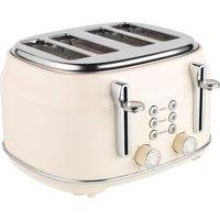 Salter Retro EK5739CRM 4 Slice Toaster - Cream, Cream