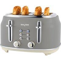 Salter Retro EK5739GRY 4 Slice Toaster - Grey, Grey