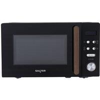 Salter Toronto EK5932BLK 20 Litre 26cm High, Freestanding Small Standard Microwave Oven - Black, Black