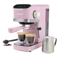 Salter Retro Espresso Coffee Machine - Pink - EK6185PNK, Pink