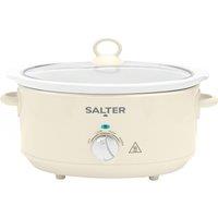 Salter Retro EK6250CRM 6.5 Litre Slow Cooker - Cream, Cream