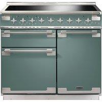 Rangemaster Elise ELS100EIMG 100cm Electric Range Cooker with Induction Hob - Mineral Green - A Rated, Green