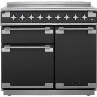 Rangemaster Elise ELS100EISL 100cm wide Electric Range Cooker with Induction Hob - Slate - A/A Rated, Graphite