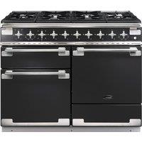 Rangemaster Elise ELS110DFFCB 110cm Dual Fuel Range Cooker - Charcoal Black - A/A/A Rated, Black