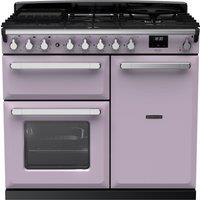 Rangemaster Estel Deluxe ESDL100DFPHTH/CM1 100cm Dual Fuel Range Cooker - Heather / Chrome - A/A Rated, Purple