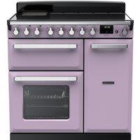 Rangemaster Estel Deluxe ESDL90EIPHTH/CM1 90cm Electric Range Cooker with Induction Hob - Heather / Chrome - A/A Rated, Purple