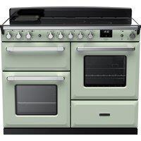 Rangemaster Estel Deluxe ESDLO110EIPMNT/CM1 110cm Electric Range Cooker with Induction Hob - Mint / Chrome - A Rated, Green