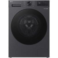 LG VX50 Series Counter-Depth MAX F2X50S9TBB 9kg Washing Machine with 1200 rpm - Matt Black - A Rated, Black