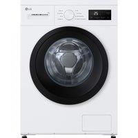 LG A10 Series Steam F4A10S8NWK 8kg Washing Machine with 1400 rpm - White - A Rated, White