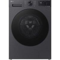 LG Series 5 AI Direct Drive F4X5013TBB 13kg Washing Machine with 1400 rpm - Essence Matte Black - A Rated, Black