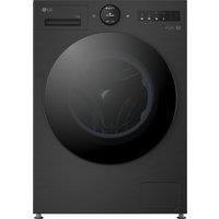 LG VX70 Series AI Direct Drive F4X7011TBB 11kg WiFi Connected Washing Machine with 1400 rpm - Matte Black - A Rated, Black
