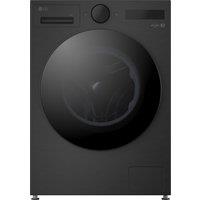 LG VX70 Series AI Direct Drive F4X7013TBB 13kg WiFi Connected Washing Machine with 1400 rpm - Matte Black - A Rated, Black