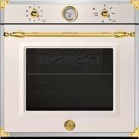 Bertazzoni Heritage Series F609HEREKTAG Built In Electric Single Oven - Ivory / Gold - A Rated, Cream