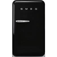 Smeg 50s Style Right Hand Hinged Home Bar FAB10HRBL6 97cm High Fridge - Black - D Rated, Black