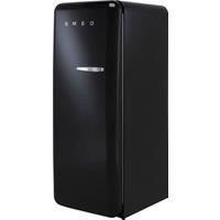 Smeg Left Hand Hinge FAB28LBL5UK Fridge with Ice Box - Black - D Rated, Black